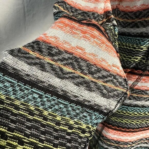 striped knit sweater mini dress fair isle pattern poof size M - Picture 7 of 7